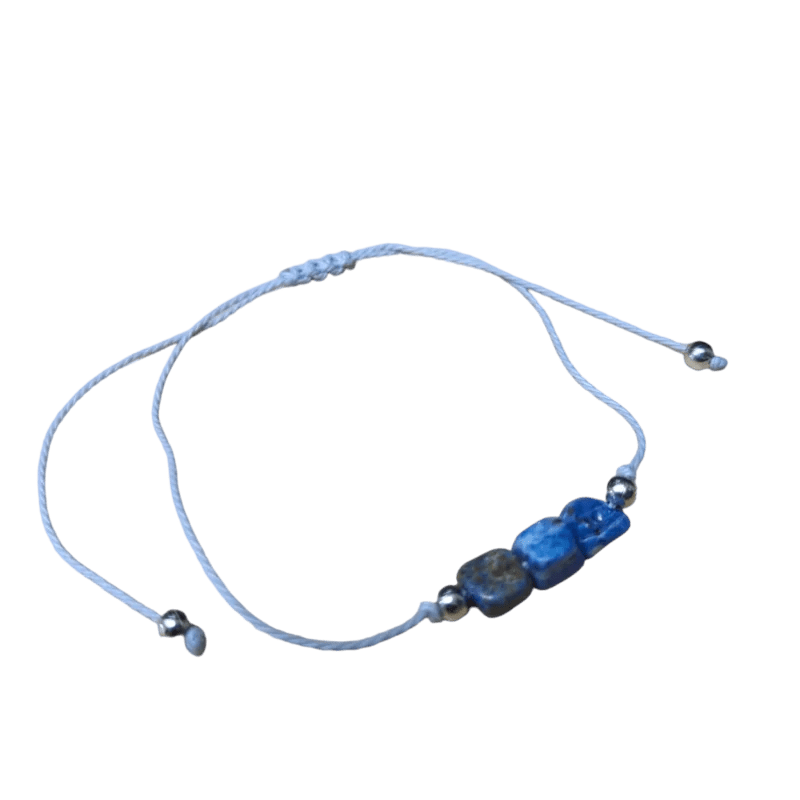 Verstelbare Geboortesteen Armband - September - Lapis Lazuli - Unisex