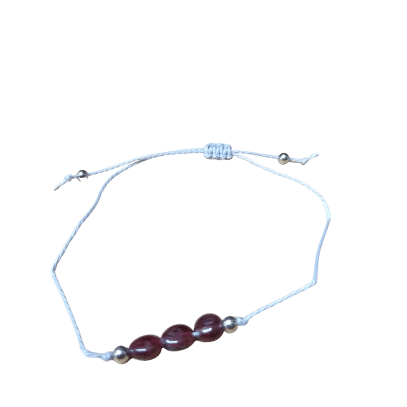 Verstelbare Geboortesteen Armband - Februari - Amethist - Unisex