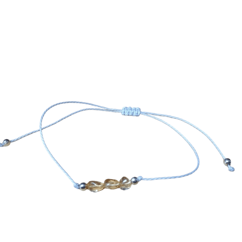 Verstelbare Geboortesteen Armband - November - Citrien - Unisex