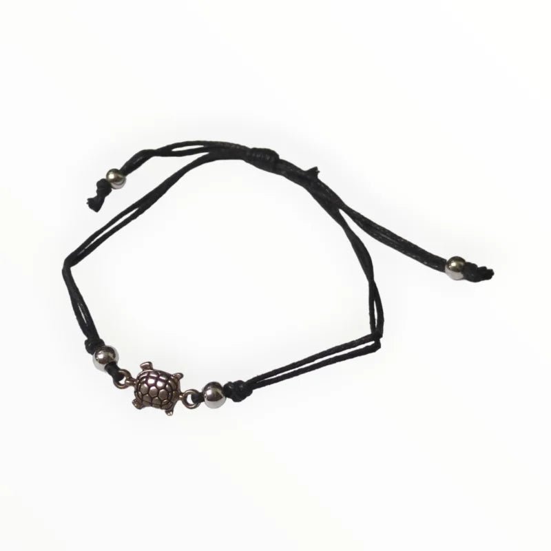 Verstelbaar touw Armbandje schildpad - Wit - Unisex