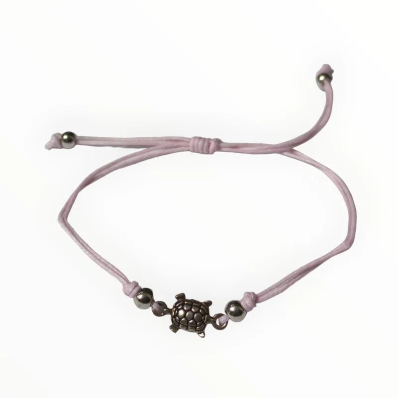 Verstelbaar touw Armbandje schildpad - Grijs - Unisex