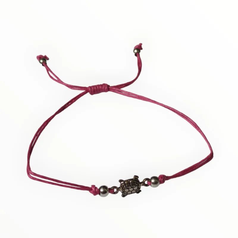 Verstelbaar touw Armbandje schildpad - Blauw - Unisex