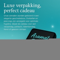 Stijlvolle zwarte Navelpiercing met Zirkonia - AB Transparant - Unisex