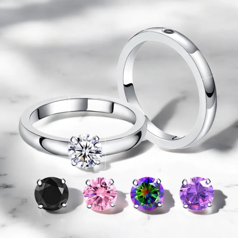 Solitaire Ring met Verwisselbare Steentjes - 17 -