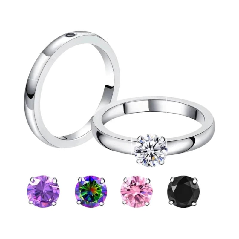 Solitaire Ring met Verwisselbare Steentjes - 17 -