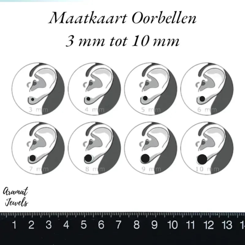 Zilveren Bali Druppel Oorbellen &acirc;&euro;&ldquo; 7x4mm &acirc;&euro;&ldquo; Emaille in Zwart, Bl