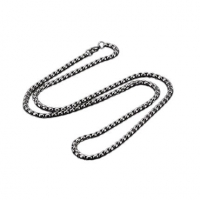 Jasseron Halsketting 3,5mm Zilverkleurig Staal - 90cm - Unisex