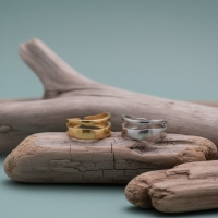 Minimalistische Open Ring Geometrisch (Verstelbaar RVS) - Goudkleur -