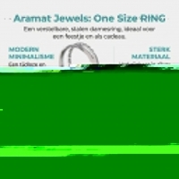 Open Ring RVS met Dot en Gehamerde Lijn (7 mm) - Goudkleur -