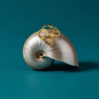 Brede One Size Ring RVS met Ovale Schakels (13 mm) - Goudkleur -