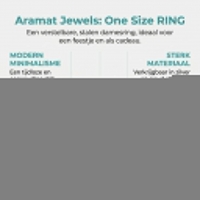 Brede Verstelbare Ring met 3 Emaille Cirkels - Goudkleurig RVS - Wit -