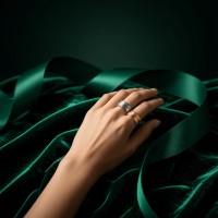 Verstelbare RVS Ring met Veertje Motief - (8 mm) - Goudkleur -