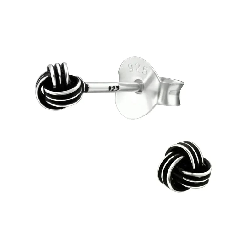 Zilveren Keltische Oorbellen Celtic Knot &acirc;&euro;&ldquo;  925 Zilver - Knoop-3mm - Dames