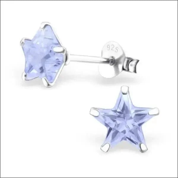 Zilveren Zirkonia Ster Oorstekers &acirc;&euro;&ldquo; Meerdere Kleuren & Maten 925 Zilver - 7mm