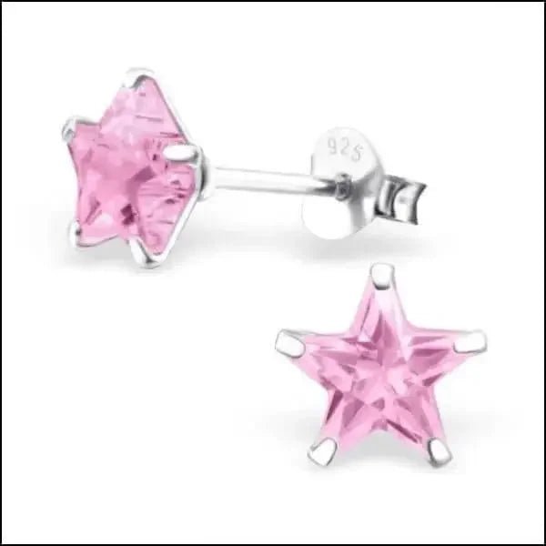 Zilveren Zirkonia Ster Oorstekers &acirc;&euro;&ldquo; Meerdere Kleuren & Maten 925 Zilver - 7mm