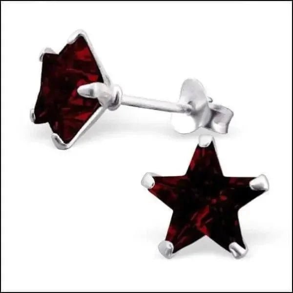 Zilveren Zirkonia Ster Oorstekers &acirc;&euro;&ldquo; Meerdere Kleuren & Maten 925 Zilver - 8mm
