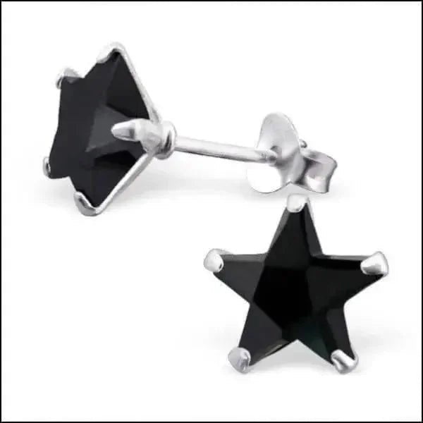 Zilveren Zirkonia Ster Oorstekers &acirc;&euro;&ldquo; Meerdere Kleuren & Maten 925 Zilver - 8mm