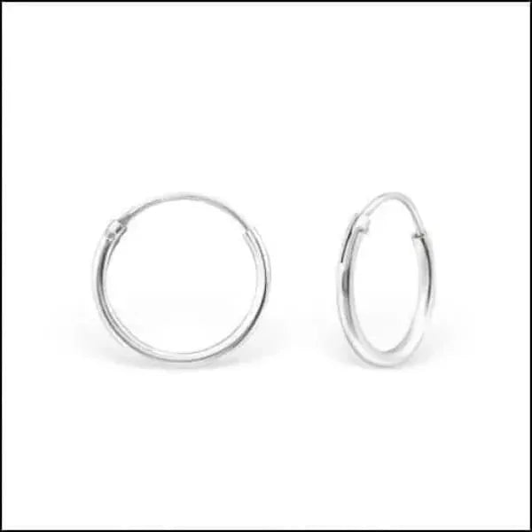 Zilveren Oorringen &acirc;&euro;&ldquo; Meerdere Maten 8-22mm 925 Zilver Huggie - Rosekleurig / 10mm