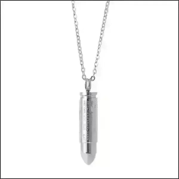 Ashanger Bullet Kogel RVS &acirc;&euro;&ldquo; Meerdere Kleuren & Modellen Stoer Gedenksieraad -