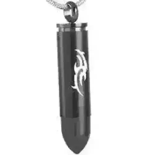 Ashanger Bullet Kogel RVS &acirc;&euro;&ldquo; Meerdere Kleuren & Modellen Stoer Gedenksieraad -