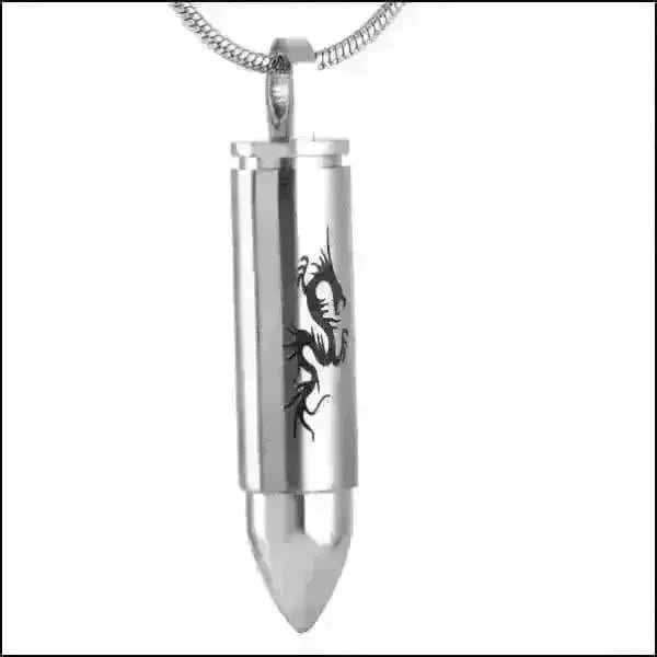 Ashanger Bullet Kogel RVS &acirc;&euro;&ldquo; Meerdere Kleuren & Modellen Stoer Gedenksieraad -