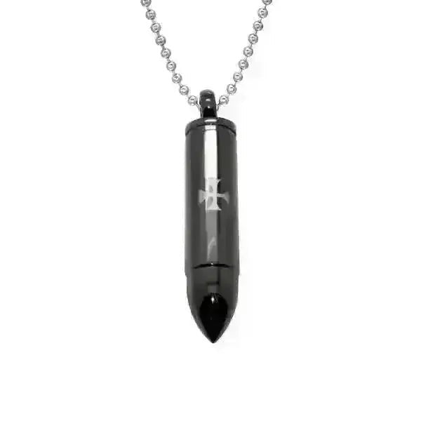 Ashanger Bullet Kogel RVS &acirc;&euro;&ldquo; Meerdere Kleuren & Modellen Stoer Gedenksieraad -