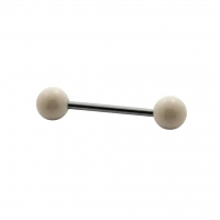 Trendy Parel Tongpiercing -Staal - Blauw -