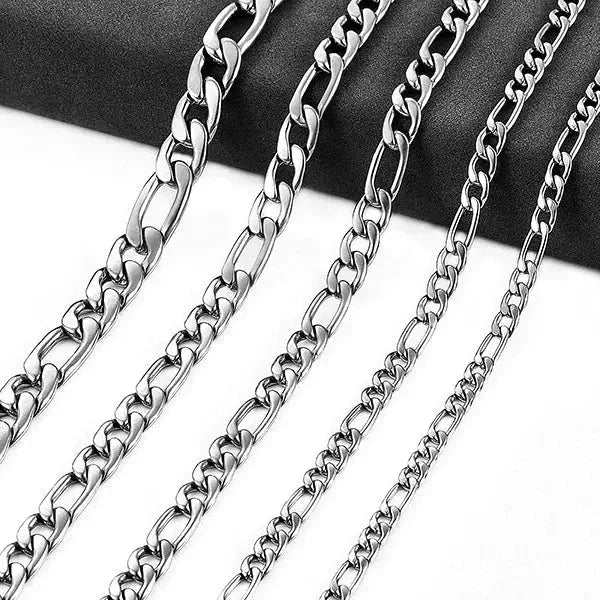 RVS Figaro Ketting Zilverkleurig &acirc;&euro;&ldquo; Klassieke Schakelketting Staal Unisex - 2mm / 