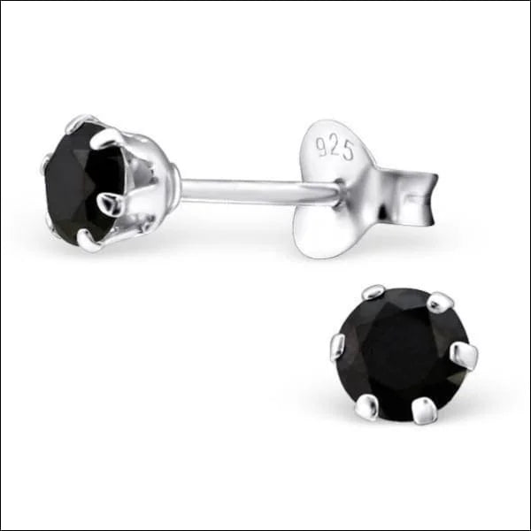 925 Zilveren Zirkonia Oorbellen Rond 4-8mm - Sprankelende Oorstekers - 5mm / Transparant -