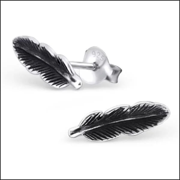 Zilveren Veertjes Oorbellen - Zilver-10x4mm -