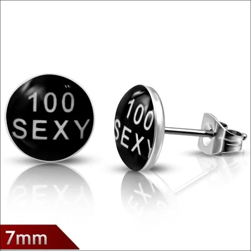 RVS Logo Oorknoppen Diverse Modellen 8mm - Stoere Oorstekers - 10mm / Gay pride-heren en dames-symbo