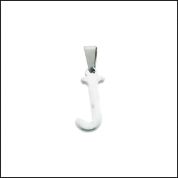 RVS Initiaal Hanger Letter Zilverkleur - Gepersonaliseerde Bedel - I - Unisex