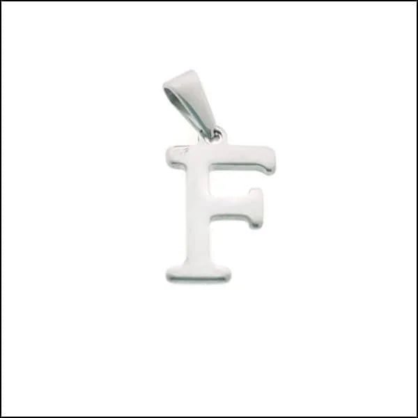 RVS Initiaal Hanger Letter Zilverkleur - Gepersonaliseerde Bedel - J - Unisex