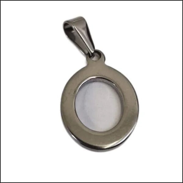 RVS Initiaal Hanger Letter Zilverkleur - Gepersonaliseerde Bedel - O - Unisex