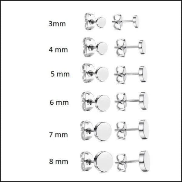 RVS Ronde Zweerknopjes Oorbellen 6mm - Staal - Zilverkleurig Sandblasted / 6mm -