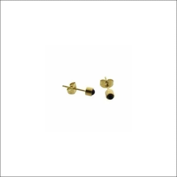 Elegante Stalen Parel Oorbellen 4mm - Zilverkleurig/Licht Geel -
