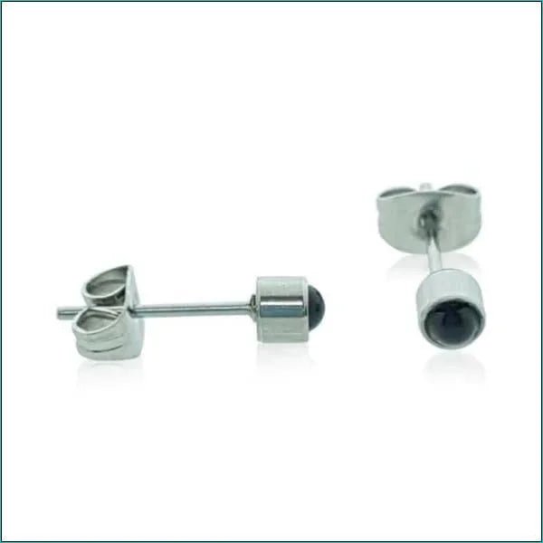 Elegante Stalen Parel Oorbellen 4mm - Zilverkleurig/Wit -