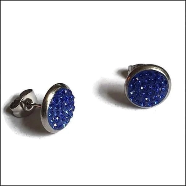RVS Kristal Oorstekers 10mm Diverse Kleuren - Grote Zirkonia Studs - AB Transparant -