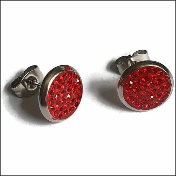 RVS Kristal Oorstekers 10mm Diverse Kleuren - Grote Zirkonia Studs - Transparant -