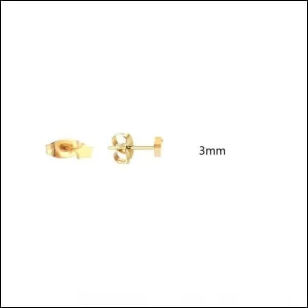 RVS Ster Oorbellen Diverse Kleuren - Verjaardag Cadeau Oorstekers - 4mm / Zilverkleur -