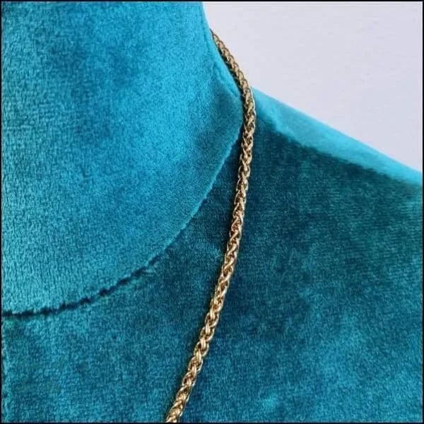 RVS Vossenstaart Ketting Goudkleur - Trendy Schakelketting - 8mm / 60cm - Unisex