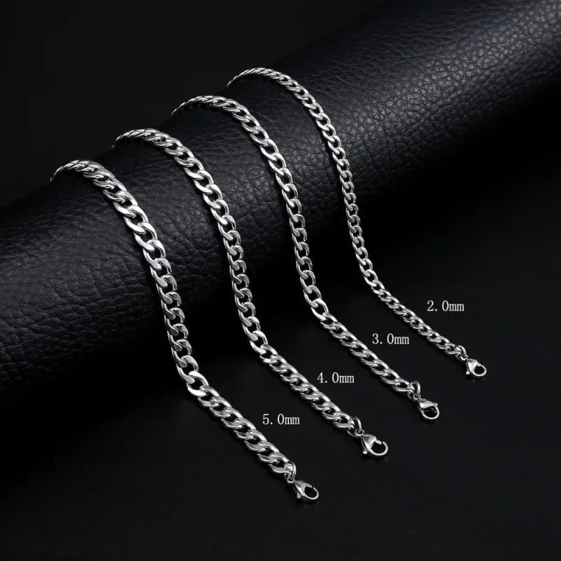 RVS Gourmet Ketting Zilverkleur - Sterke Schakelketting - 10mm / 60cm - Unisex