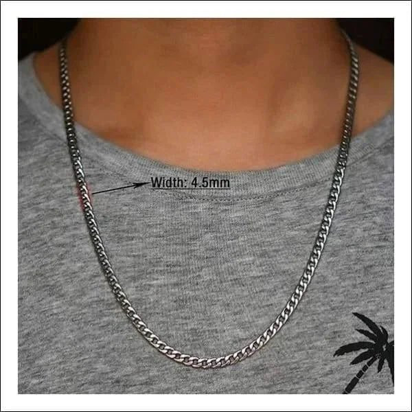 RVS Gourmet Ketting Zilverkleur - Sterke Schakelketting - 5mm / 60cm - Unisex