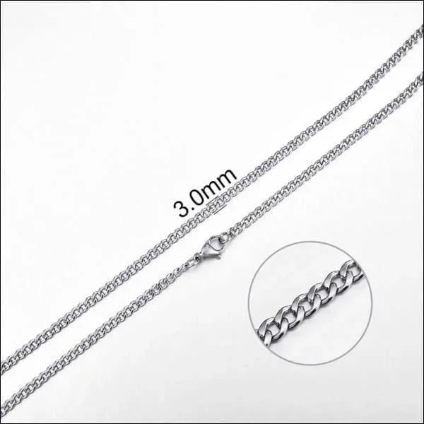 RVS Gourmet Ketting Zilverkleur - Sterke Schakelketting - 13mm / 55cm - Unisex