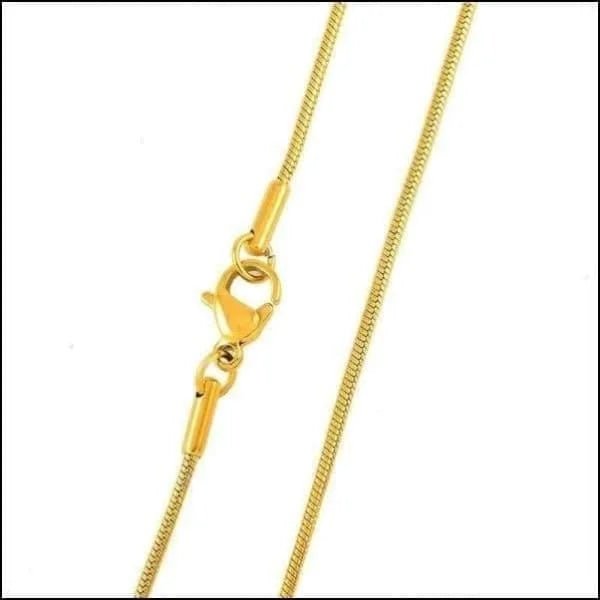 RVS Slangenketting Goudkleur -Rond - Soepele Snake Chain Ketting - 2mm / 40cm - Unisex