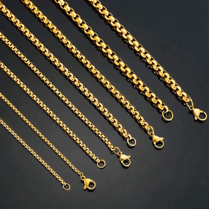 RVS Jasseron Ketting Goudkleur - Elegante Schakelketting - 2.5mm / 45cm - Heren