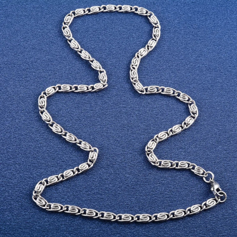 RVS Griekse Ketting Zilverkleur - Greek Pattern Unisex - 1.8mm / 50cm - Unisex