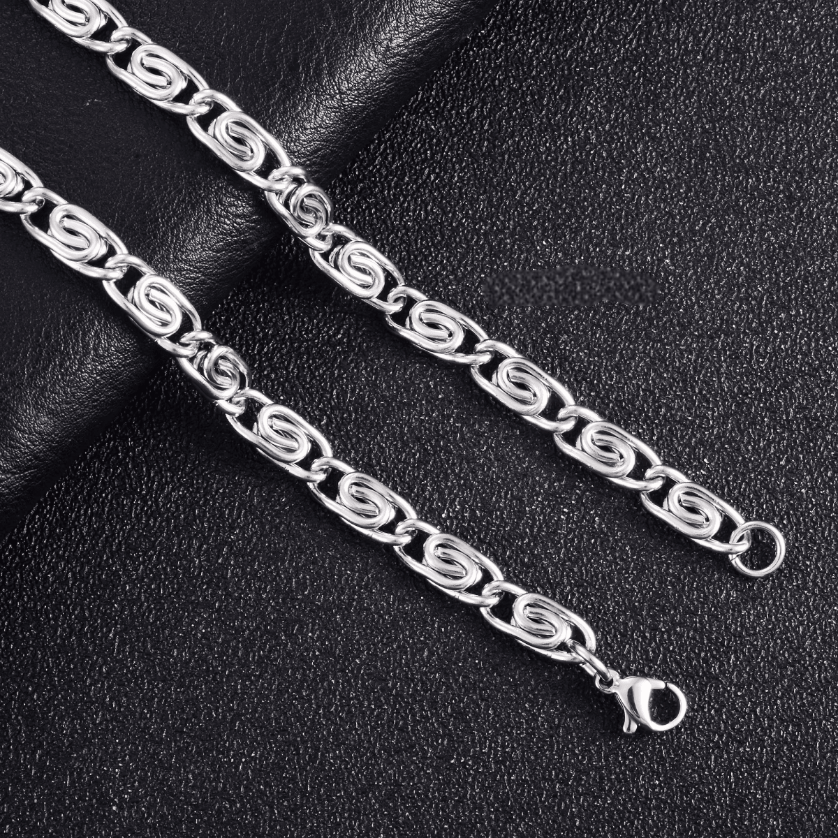 RVS Griekse Ketting Zilverkleur - Greek Pattern Unisex - 5.4mm / 60cm - Unisex