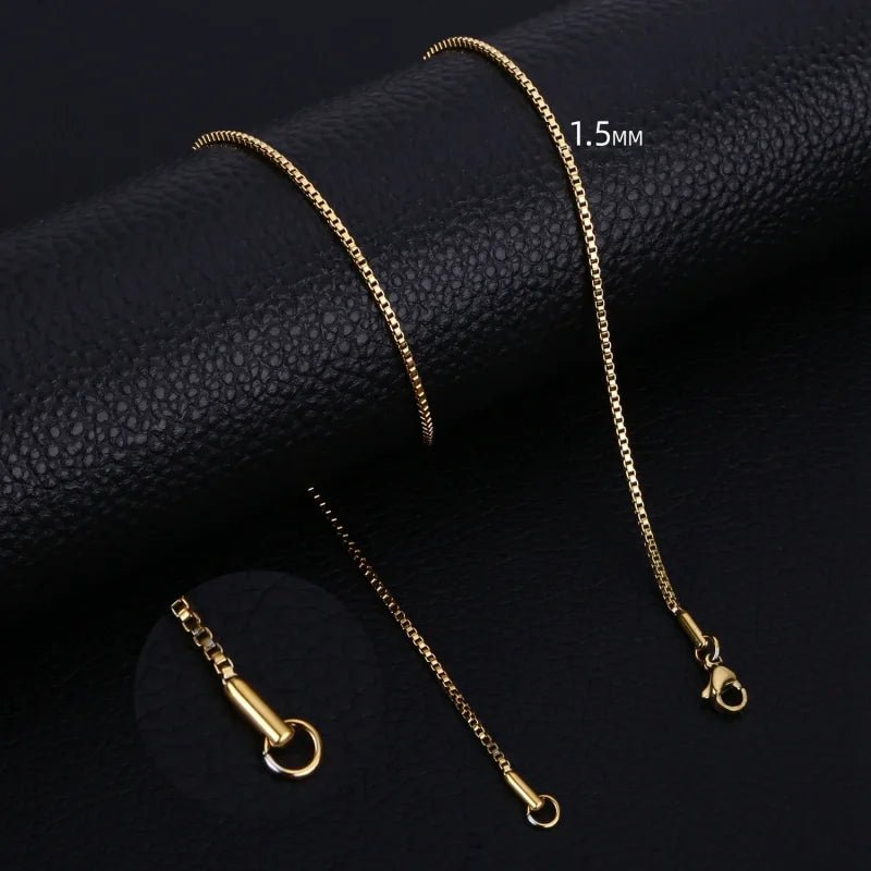 RVS Venetiaanse Ketting Goudkleur - Elegante Schakelketting - 50cm / 1.5mm - Heren