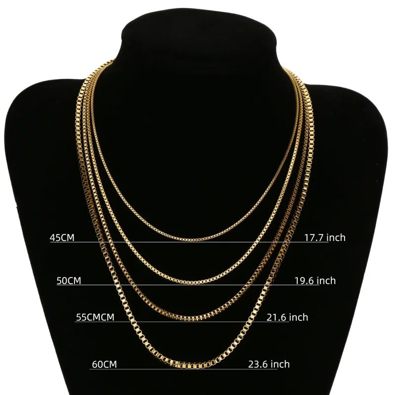 RVS Venetiaanse Ketting Goudkleur - Elegante Schakelketting - 50cm / 1.5mm - Heren